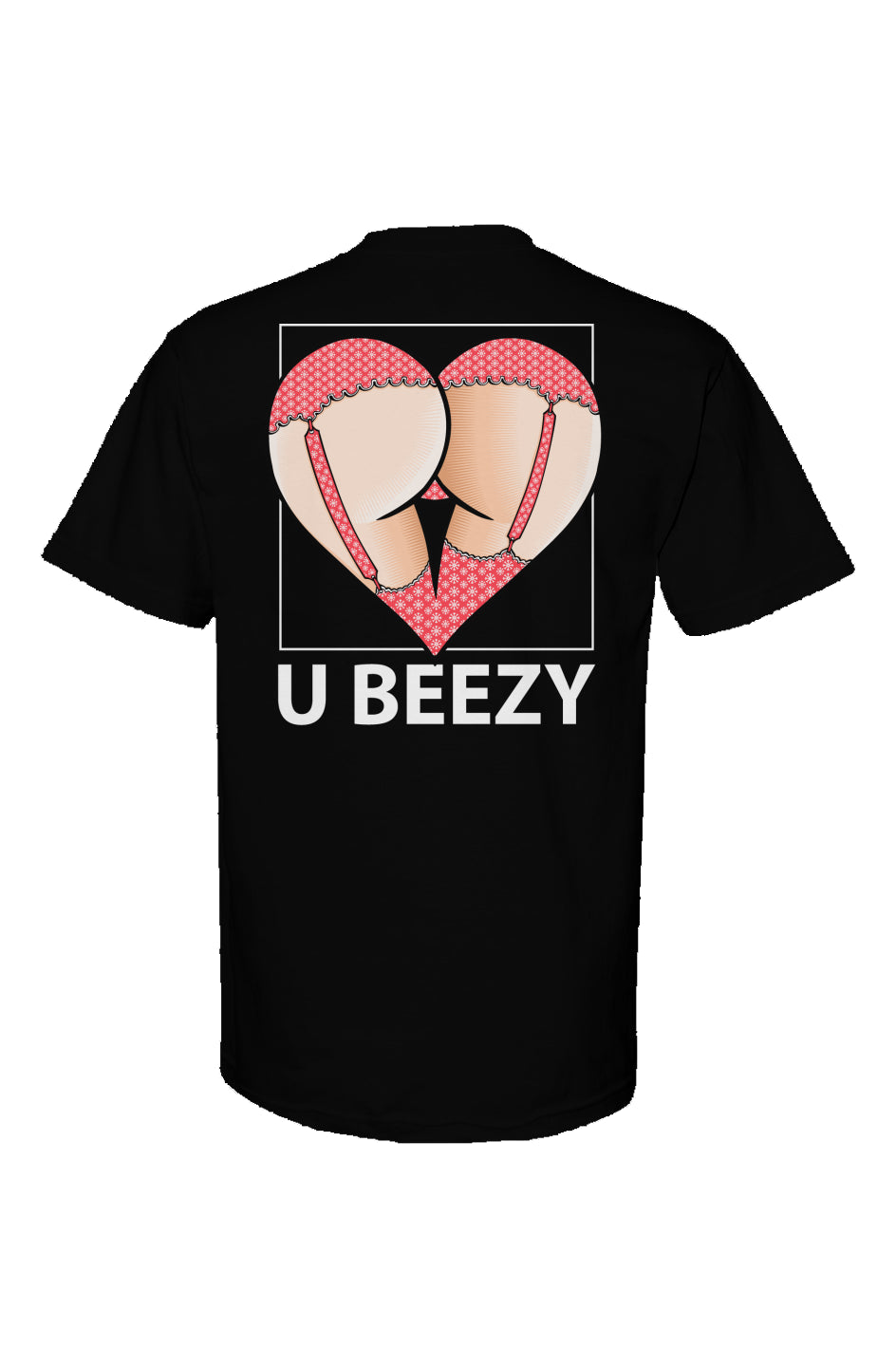 Snowflake U BEEZY Butt Heart Graphic Tee